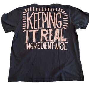 Chipotle Keeping It Real Ingredientwise Graphic T Shirt Black Unisex Large